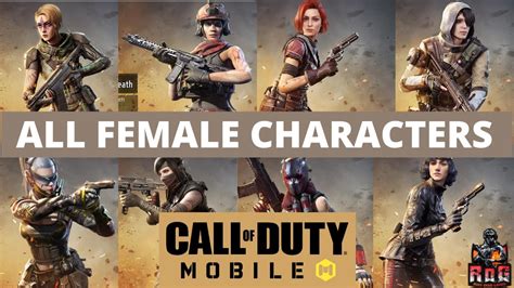 Call Of Duty Mobile Girl Skins Call Of Duty Mobile All Female Characters Cod Mobile Girl