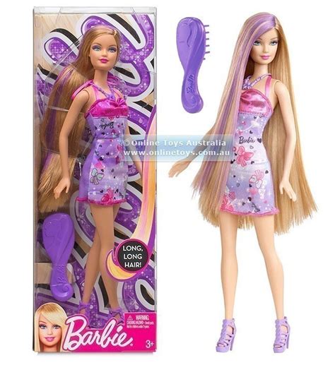 Barbie Hairtastic Doll Purple Online Toys Australia