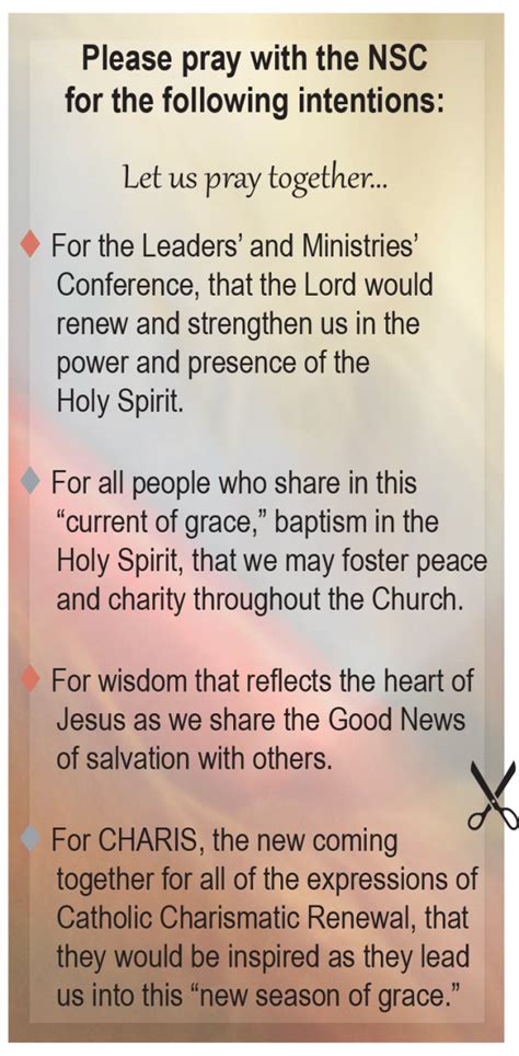 Pentecost Today Summer 2018 Prayer Intentions Nsc Dba Pentecost Today Usa