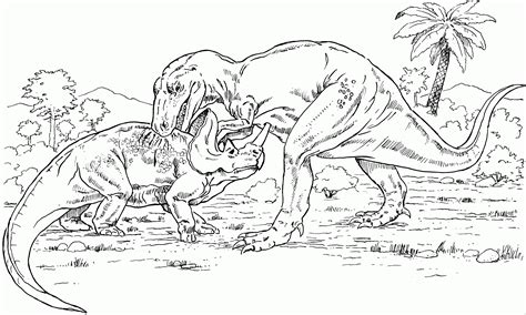 Hier ist ein ausmalbild von einem freundlichen dinosaurier, namens triceratops, der am see spaziert und die gegend genießt. 25 Beste Ausmalbilder Jurassic World, Dinosaurier ...