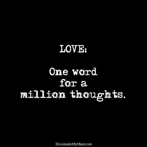 A Million Thoughts Thoughts Words Quotes