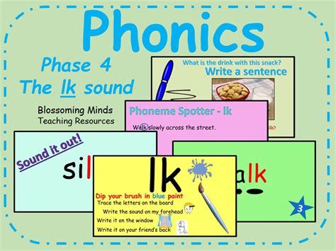 Phonics Phase 4 The Lk Sound Consonant Blends Teaching Resources