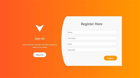 Login And Registration Form In Html And Css Template Free Download