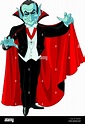 El Conde Drácula de dibujos animados Imagen Vector de stock - Alamy