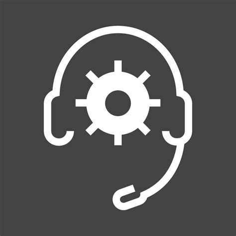 Technical Support Glyph Inverted Icon 14285776 Vector Art At Vecteezy