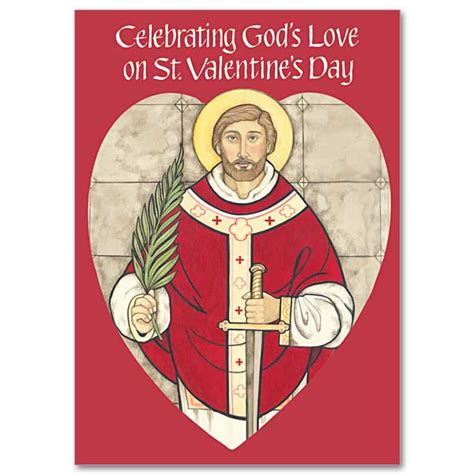 Celebrating Gods Love On St Valentines Day St Valentines Day Card
