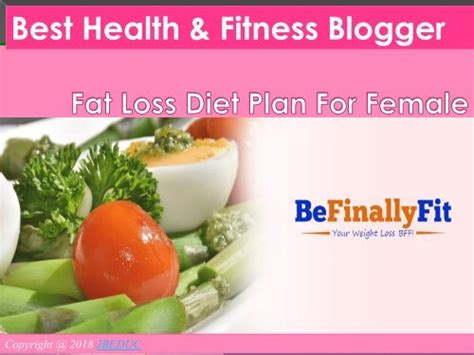 Fat Loss Diet Plan For Female