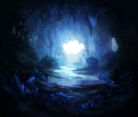 Crystal Cave 2 By Firedudewraith On Deviantart Paisaje De Fantasía