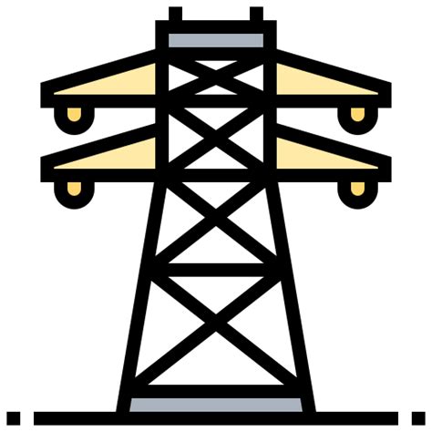 Torre De Electricidad Iconos Gratis De Industria
