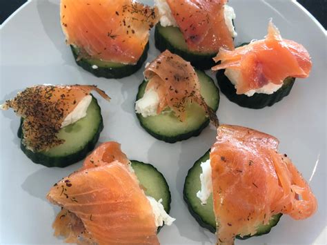 Smoked Salmon Goat Cheese And Cucumber Bites Recipe And Nutrition Eat