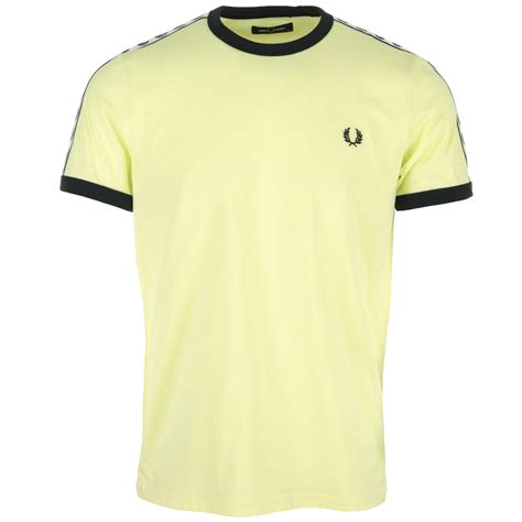 Fred Perry Taped Ringer T Shirt M6347g03 T Shirts Homme