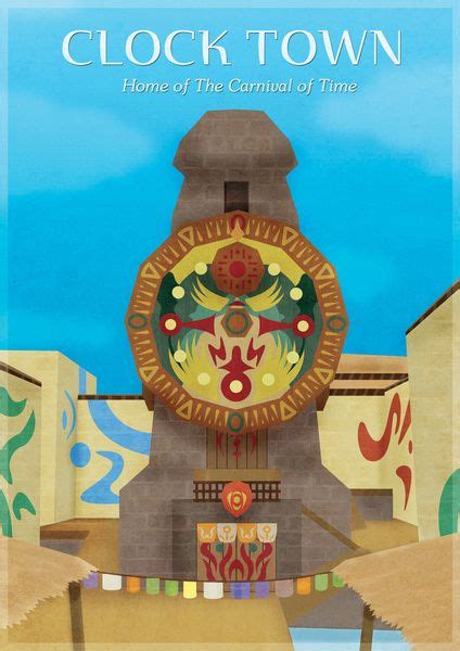 Majoras Mask Clock Town Art Print By Jindesign Society6 Clock