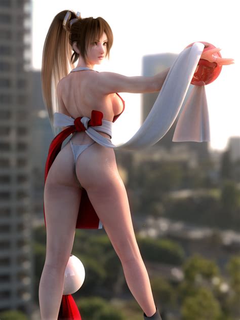 Incise Soul M Rs Shiranui Mai Fatal Fury The King Of Fighters 1girl 3d Ass Breasts
