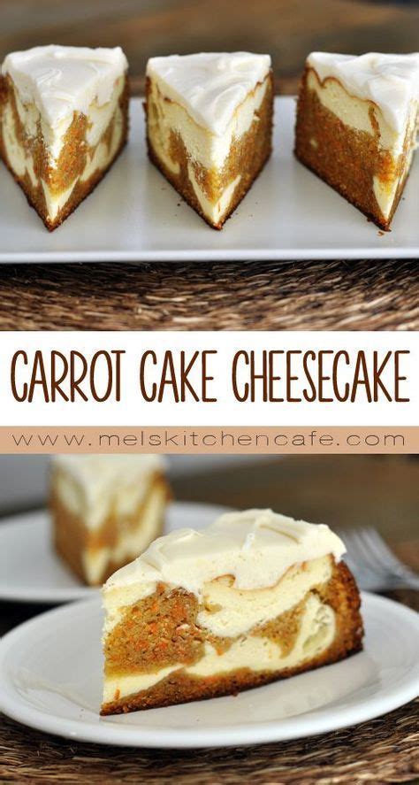 A Perfectly Creamy Cheesecake Swirled With Tender Moist Layers Of Carrot Cake And Topped With A