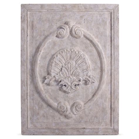 Maconnerie French Country White Carved Wood Wall Panel Kathy Kuo Home