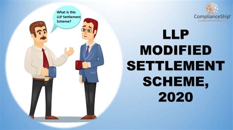 Llp Modified Settlement Scheme 2020 One Time Opportunity To Make