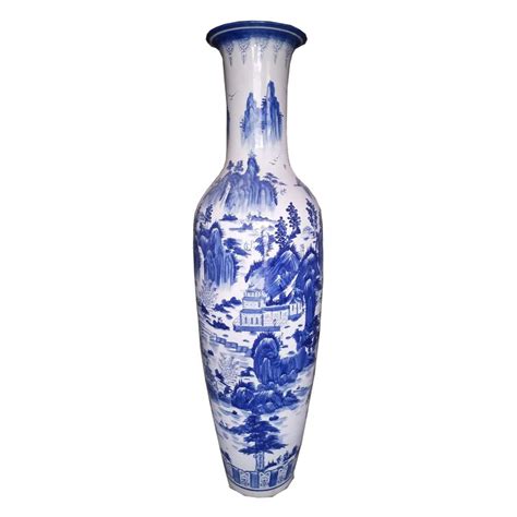 Plutus Brands Blue 48 Porcelain Floor Vase Wayfairca