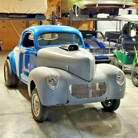 1940 Willys 440 Coupe Gasser Real Steel Blown Sbc 6 Speed W Race