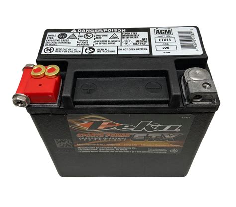 Deka Etx14 Battery Find Deka Motorcycle Batteries