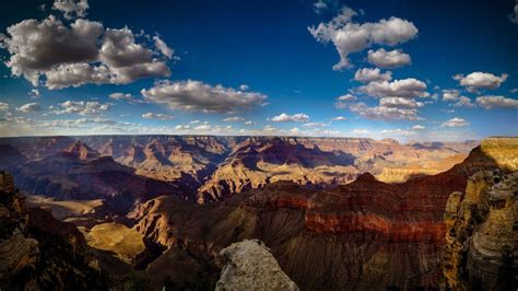 Sky Clouds Mountains Landscape Nature Canyon Grand Canyon Hd