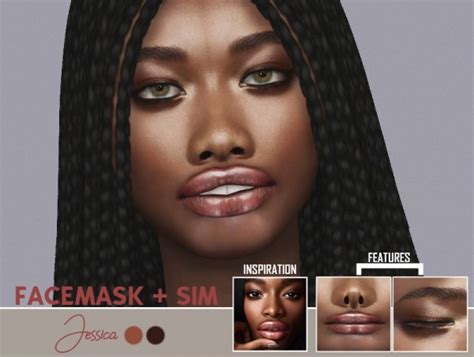 Red Head Sims Jessica Face Mask And Sim • Sims 4 Downloads