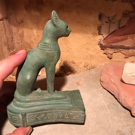 Egyptian Cat Statue Bast Bastet Goddess Of Music Dance Hunting And Protection