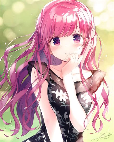 Top 100 Image Pink Hair Anime Girl Vn