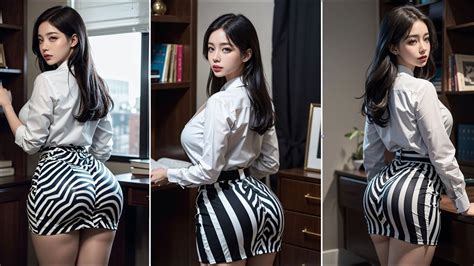 4k Ai Art Zebra Skirt Lookbook Your Cute Girlfriend Put On A Very Special Outfit Today
