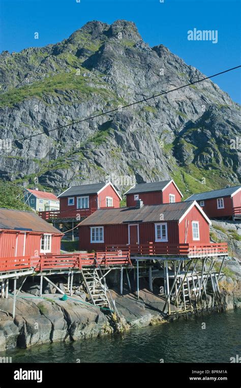 Å Fishing Village On Moskenes Island Lofoten Islands Norway Stock
