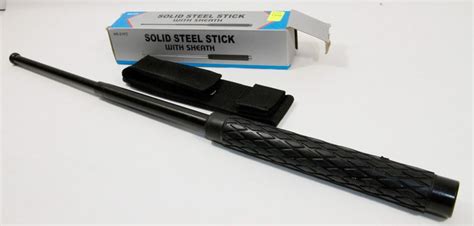New Solid Steel Stick With Sheath Kastner Auctions