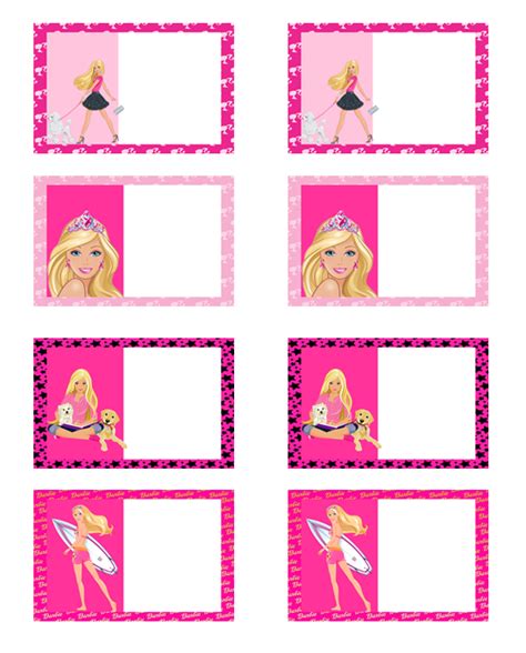 Kits Imprimibles Gratis Etiquetas Barbie