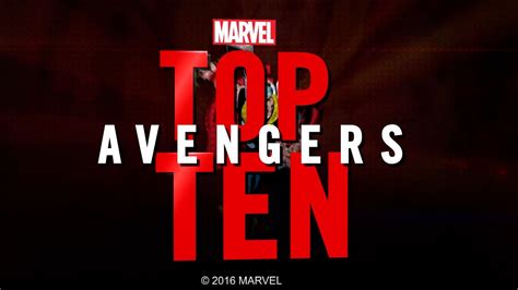Marvel Top 10 Avengers Youtube