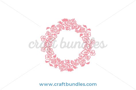 The size of our free svg files can be increased or decreased without any loss of quality. Floral Frame SVG Cut File - CraftBundles