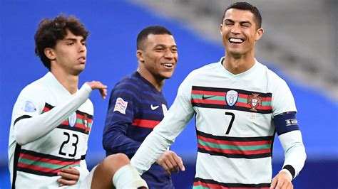 Comparisons between mbappe and cristiano ronaldo were inevitable on social media, especially as the portuguese forward enjoyed so much success over barcelona in years gone by. Mbappe reacts to playing against 'idol' Ronaldo in Nations ...