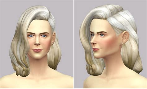 Rusty Nail Long Wavy Clasic Edit V3 For Her Sims 4 Hairs