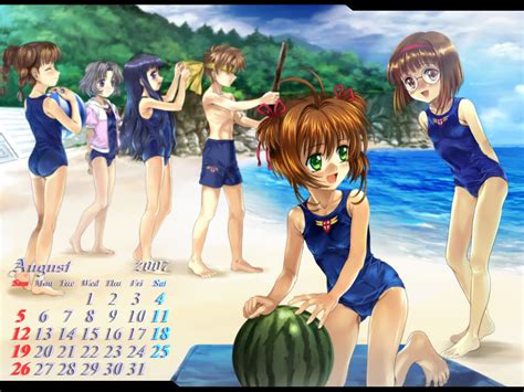 Calendar Card Captor Sakura Daidouji Tomoyo Food Fruit