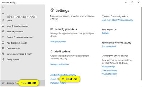 Find Windows Defender Antivirus Version In Windows 10 Tutorials