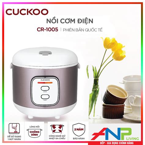 Nồi Cơm điện Cuckoo Cr 1005 Lòng Nồi Chống Dính Dung Tích 18l Công Suất 700w Điều Khiển