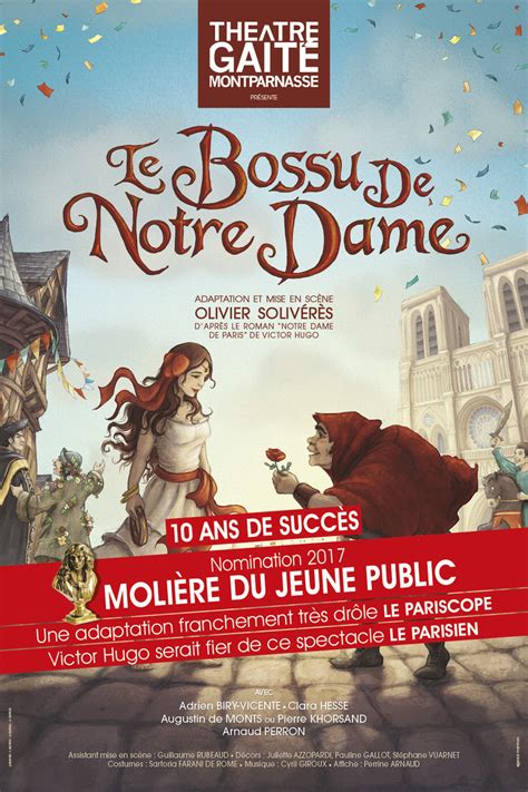 Le Bossu De Notre Dame Au Théâtre De La Gaîté Montparnasse Paris