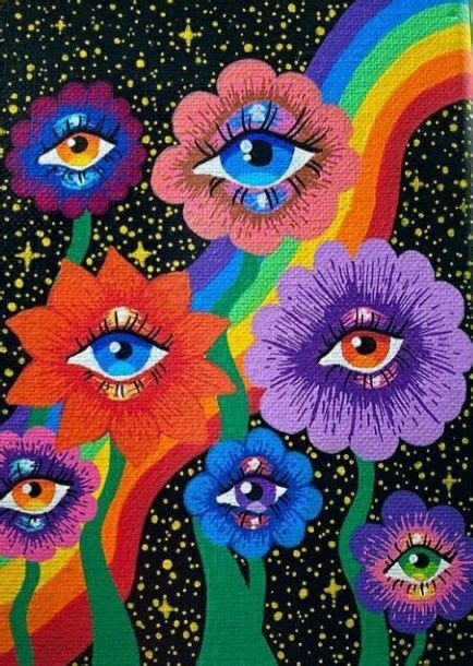Trippy Drawings Psychedelic Drawings Trippy Painting Hippie Painting