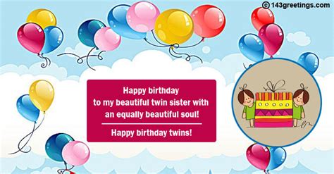 The Best Happy Birthday Messages For Twins 143 Greetings