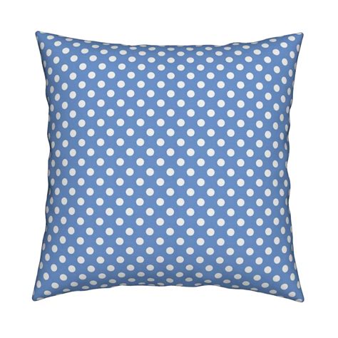 Polka Dots 2 Cornflower Blue Fabric Misstiina Spoonflower