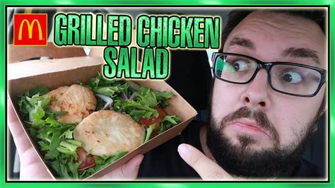 Mcdonald S Grilled Chicken Salad Review Youtube