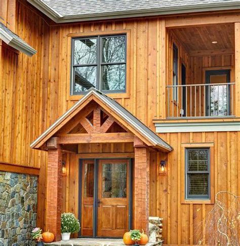 This siding gives the building texture and depth from the battens with a clean, paneled appearance. Log Siding Company: Cedar & Pine Paneling, Board & Batten ...