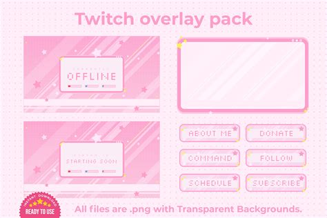 Christmas Twitch Overlay Package Festive Twitch Package Winter Twitch