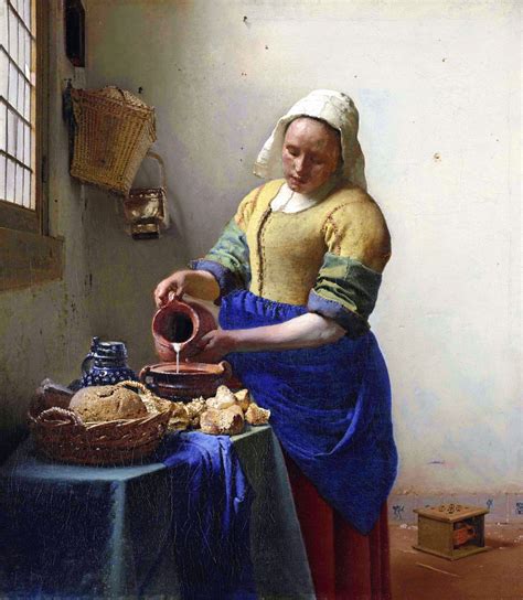 The milkmaid, 1658 by johannes vermeer. One Objectivist's Art Object of the Day: Johannes Vermeer ...