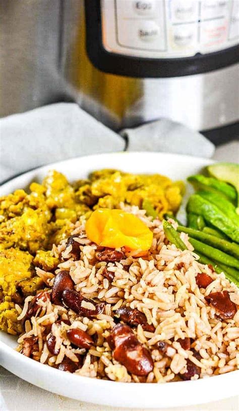 Instant Pot Jamaican Rice And Peas Healthier Steps
