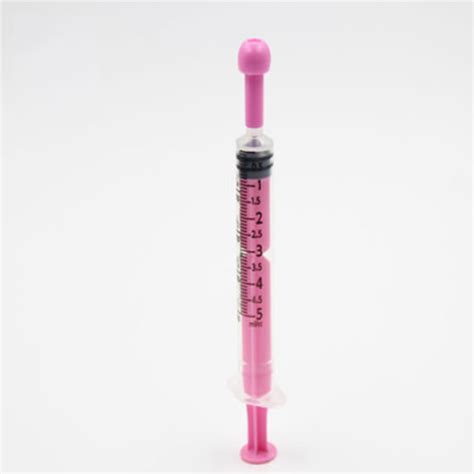 Wholesale Pink Extra Safe Oval Cap Syringe With Normal Slip Tip In Usa