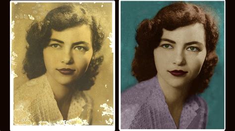 Restore And Repair Old Damaged Photo In Photoshop Colorize Black And