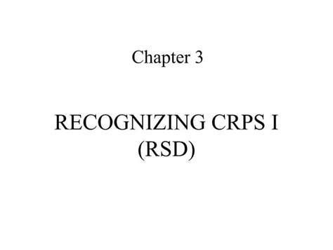 Crps I Rsd With Pictures Differential Diagnosis Ppt